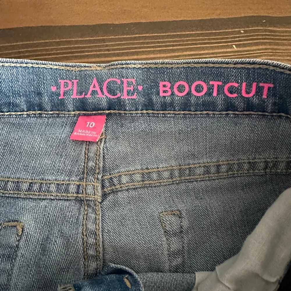 The Children's Place Girls Bootcut Jeans Size 10 Blue Denim Y2K